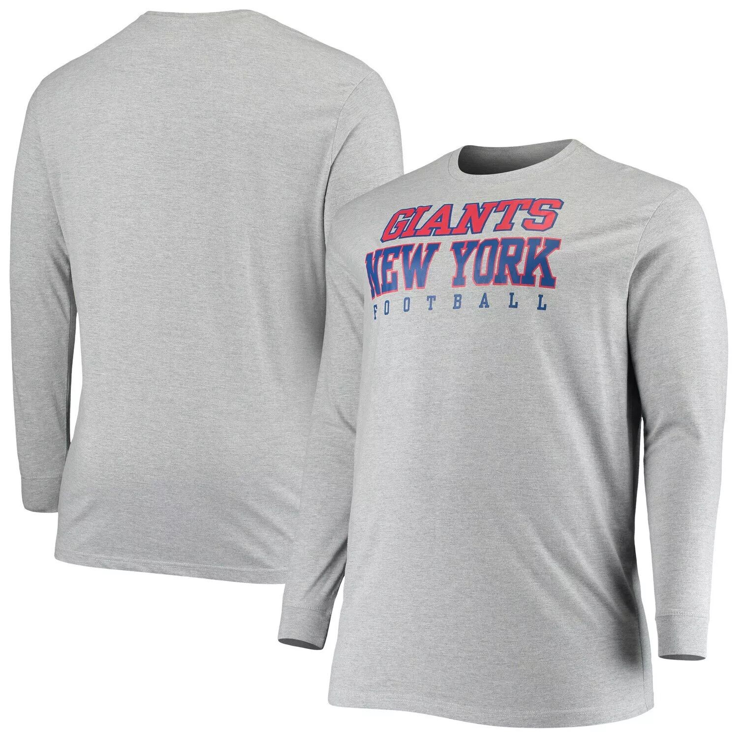 

Мужская серая футболка с логотипом New York Giants Big & Tall Practice с длинными рукавами Fanatics, Серый, Мужская серая футболка с логотипом New York Giants Big & Tall Practice с длинными рукавами Fanatics