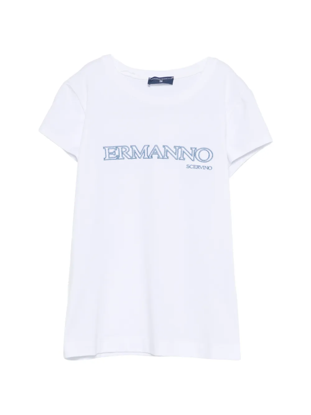 

Футболка с вышивкой Ermanno Scervino Junior, белый