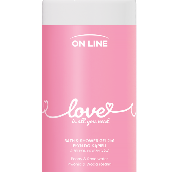 

Гель для душа и жидкость для ванны, 900 мл On Line Love is all you need