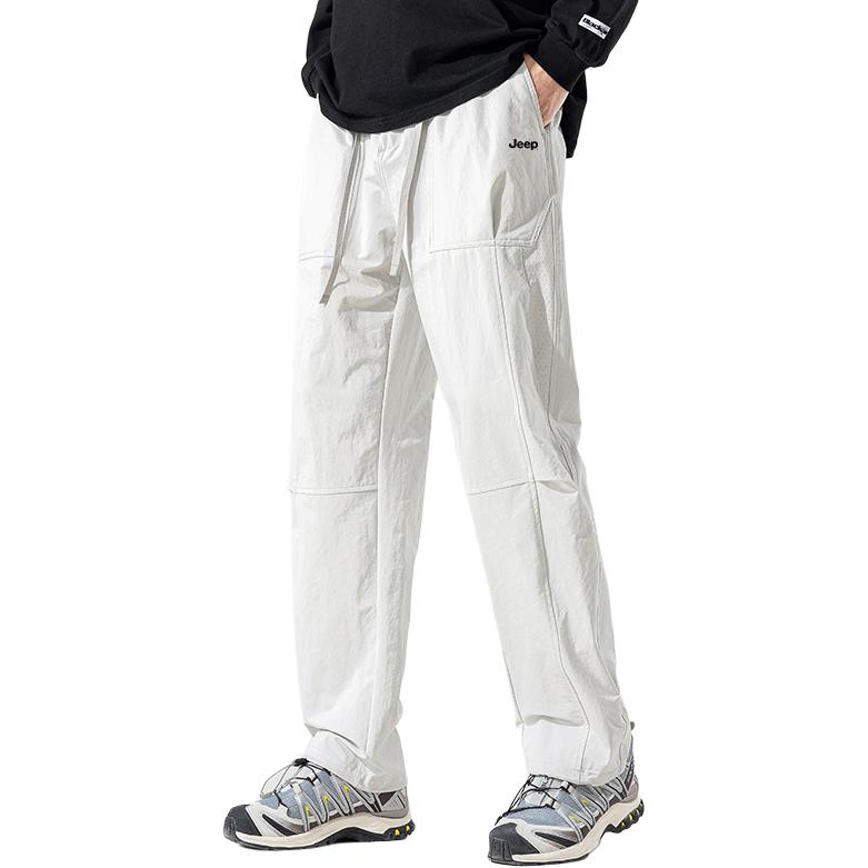 

Повседневные брюки Unisex Moderate Straight Fit Jeep, белый серый