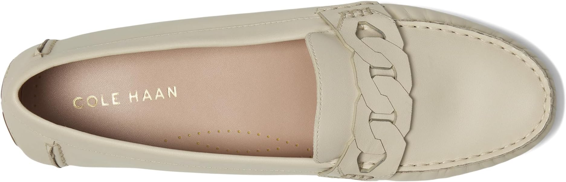 Лоферы Cole Haan Evelyn Chain Driver, цвет Ivory Leather — фото 2