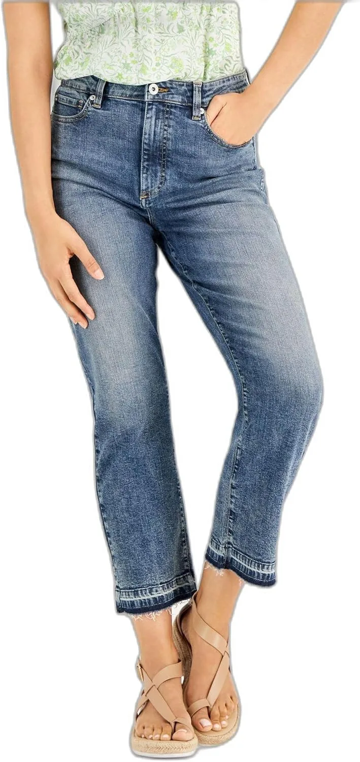 

International Concepts Женские укороченные джинсы с высокой посадкой