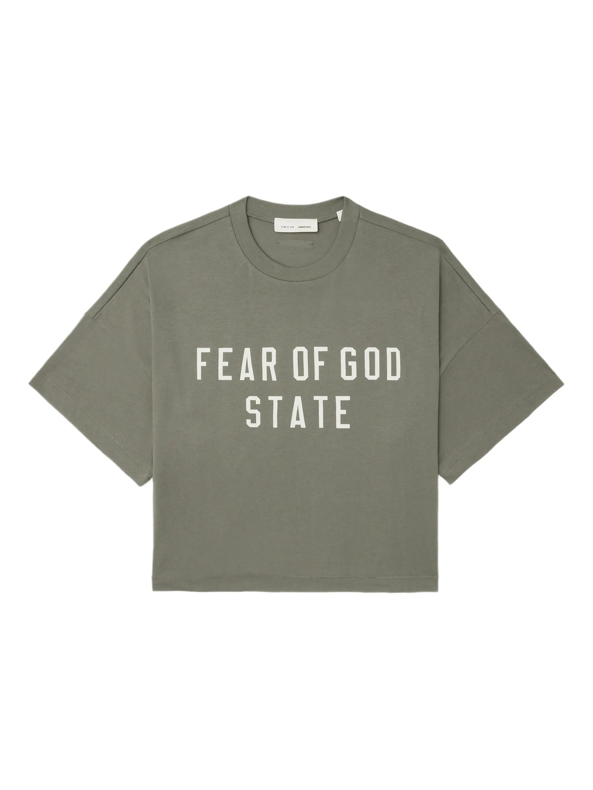 

Футболка с графичным принтом Fear Of God Essentials, зеленый