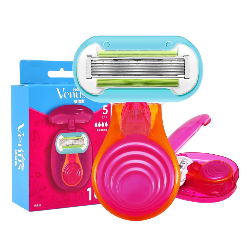 Подарочный набор с женской бритвой Gillette Venus Shell с 3 сменными кассетами — фото 2