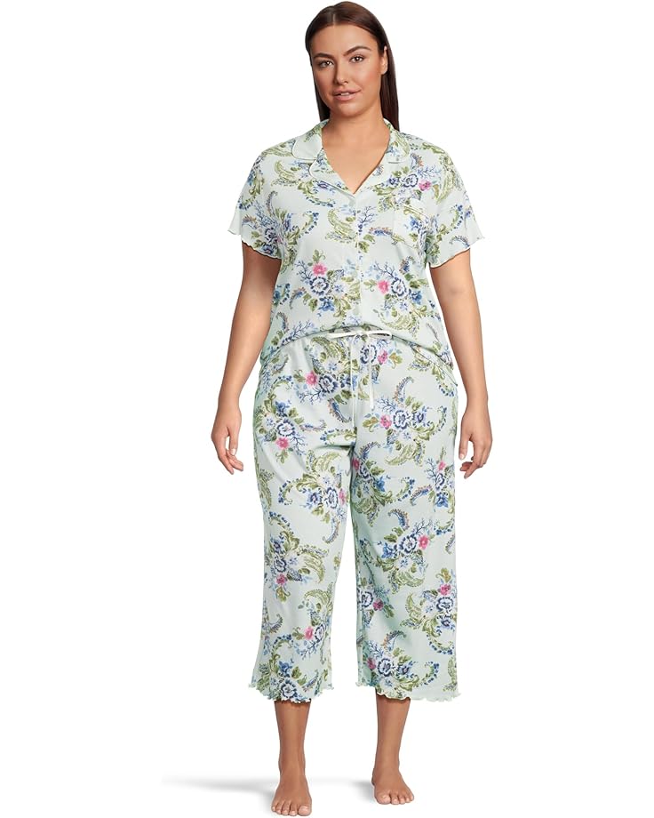 

Пижамный топ Karen Neuburger Plus Size Paisley Dreams Short, цвет Multi Floral Paisley