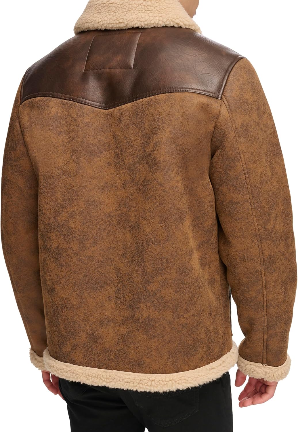 Мужская куртка Levi's из искусственной овчины Levi's из смешанной ткани, Brown — фото 4