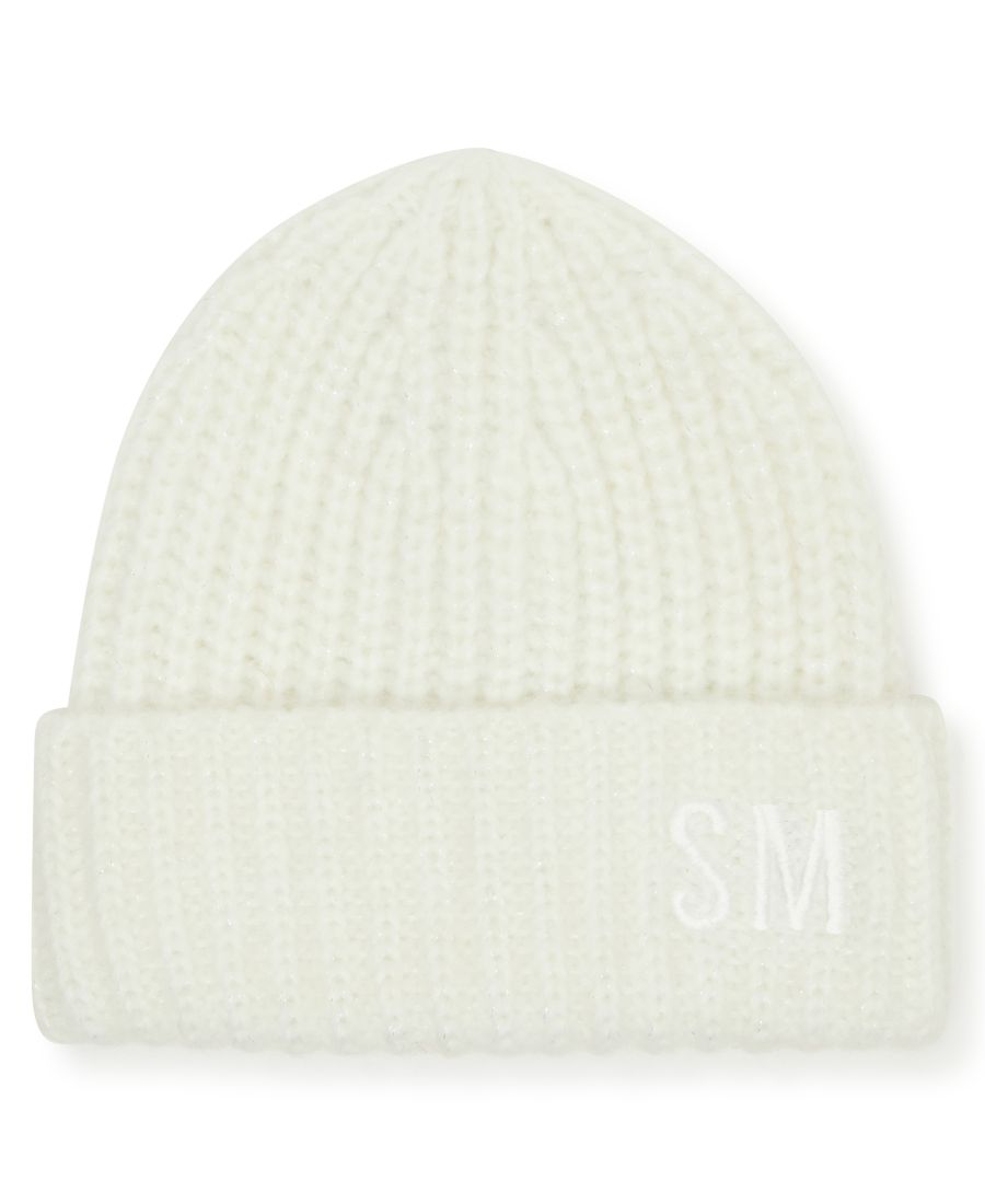 

Женская вязаная шапка меланжевого цвета Steve Madden, Natural