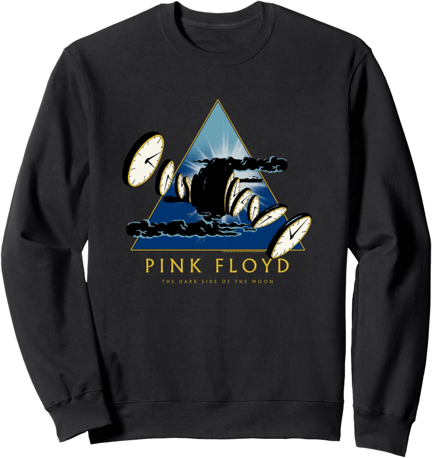 

Толстовка Pink Floyd The Dark Side of The Moon 50th Melting Clocks, черная