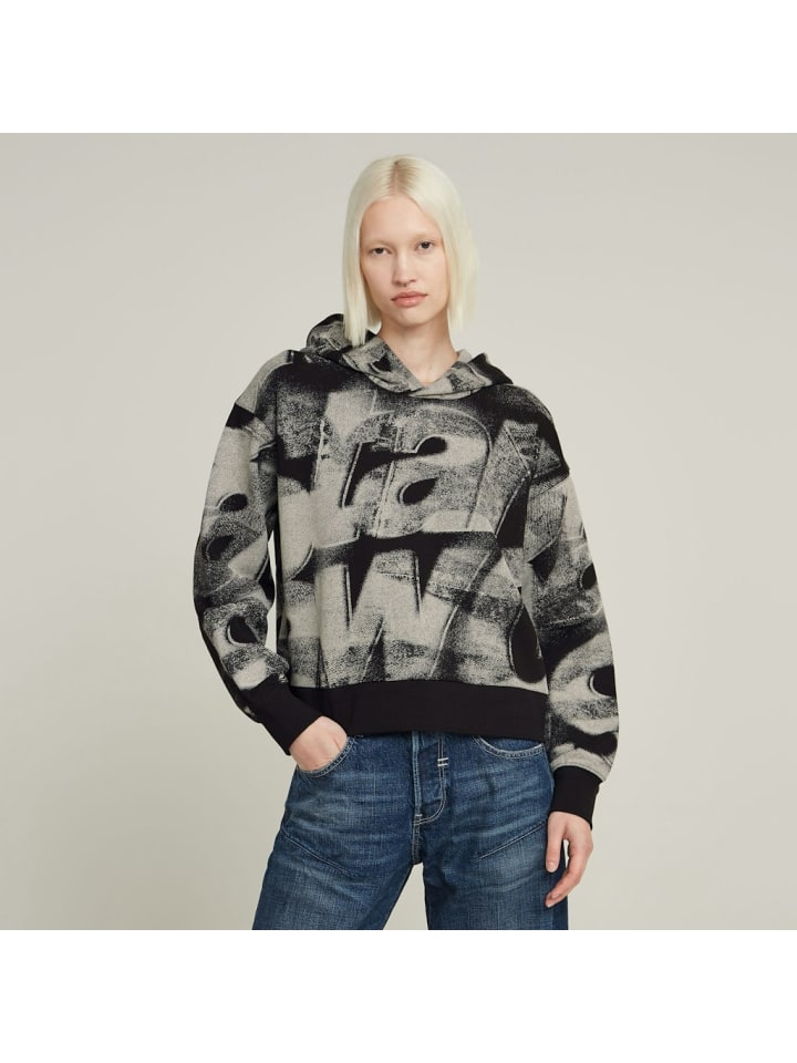 

Толстовка G-Star Raw, цвет lt chalk sprayed letters