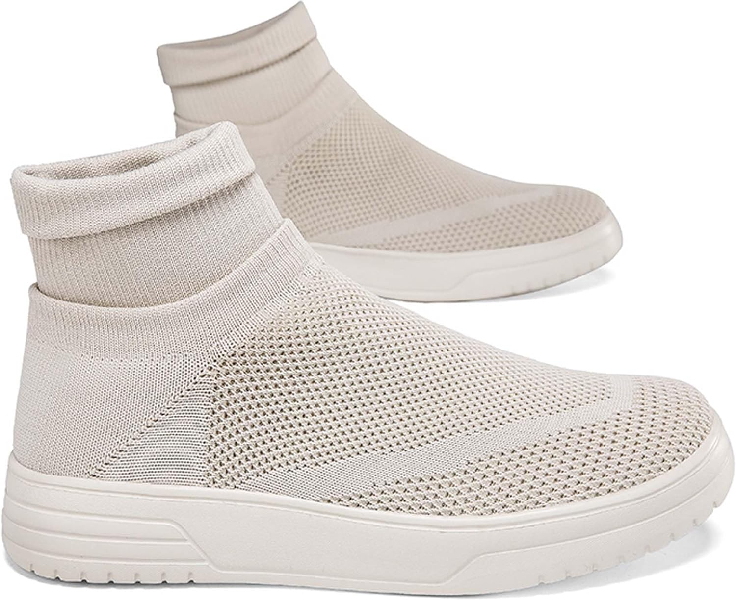 

Мужские и женские легкие дышащие повседневные модные кроссовки для скейтбординга, широкая модель, походные ботинки с противоскользящей подошвой Dzbajrqm, бежевый