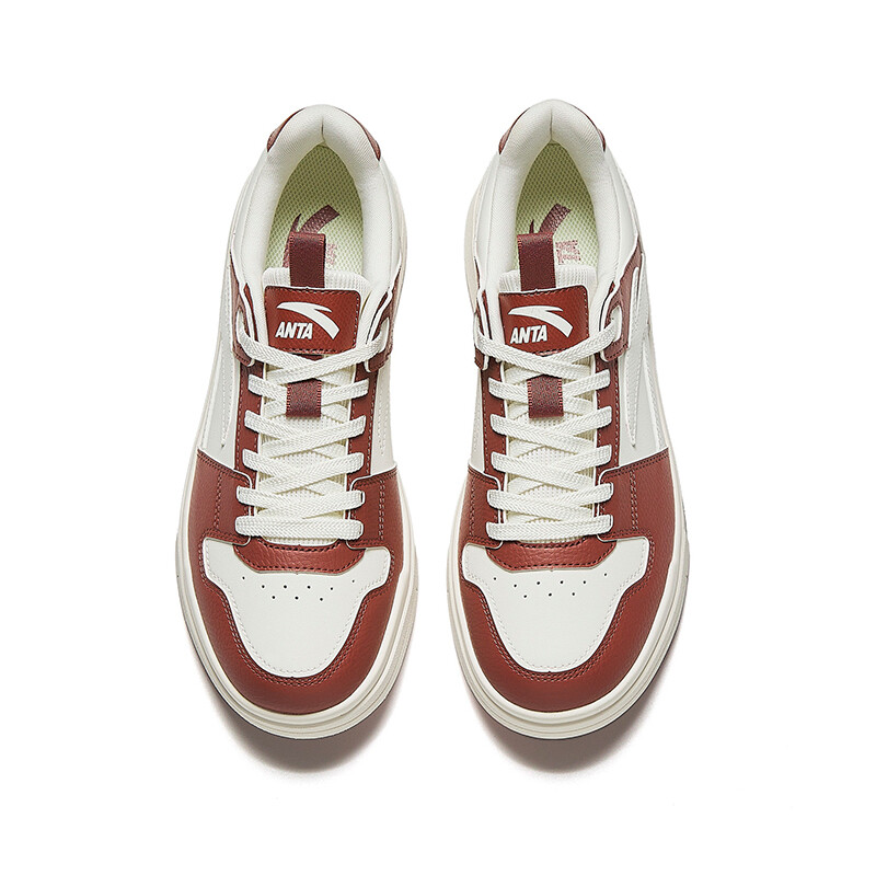 Кроссовки ANTA Street Naughty Skateboarding Shoes Men Low-top Smoked Red/Ivory White, красный — фото 3