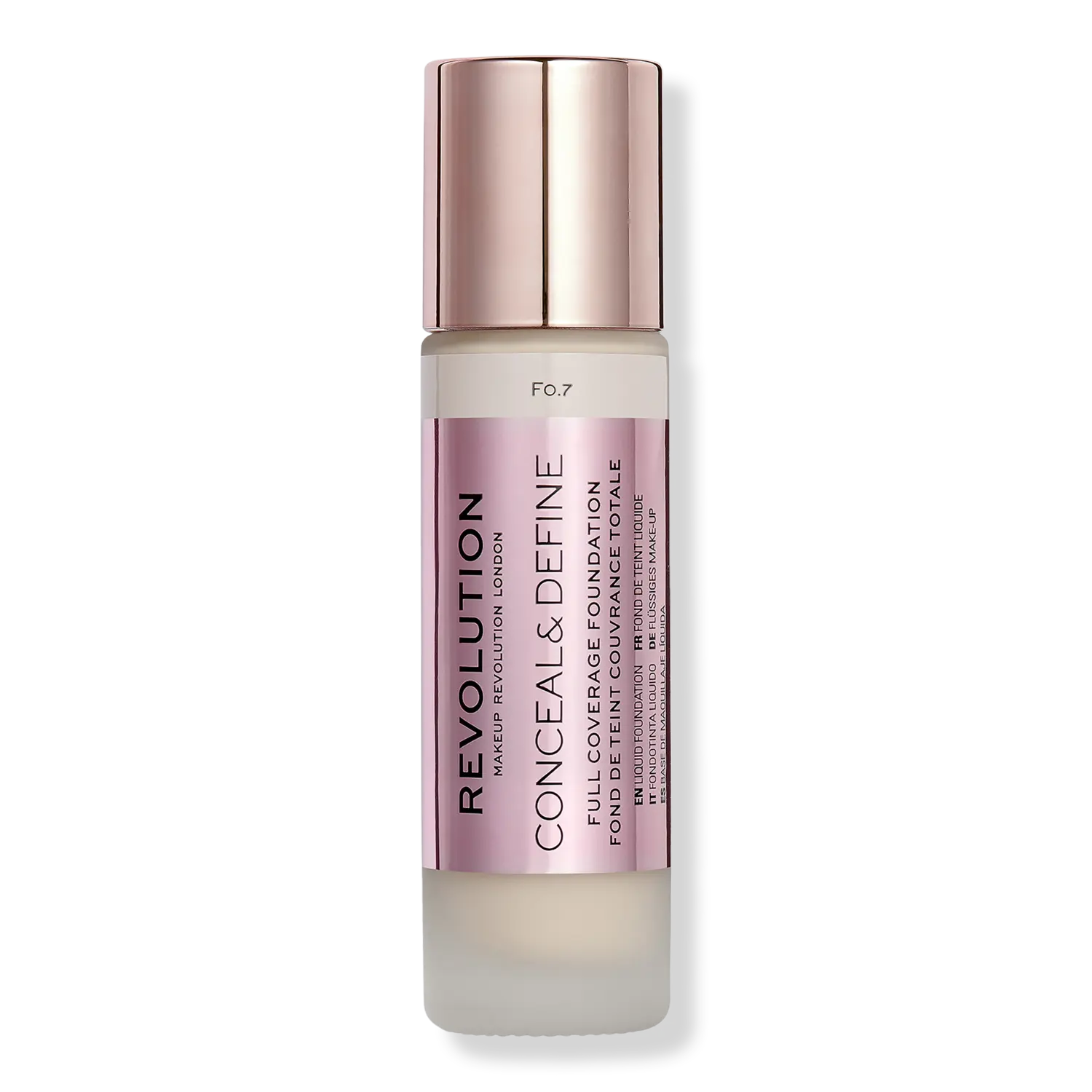 

Тональный крем Conceal & Define с полным покрытием Revolution Beauty, F0.7 (for fair skin tones w/ a light neutral undertone)