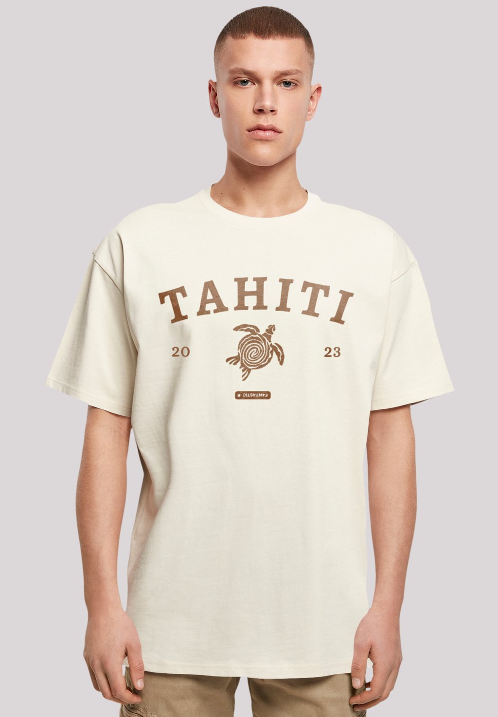 

Футболка с принтом TAHITI F4NT4STIC, песочный