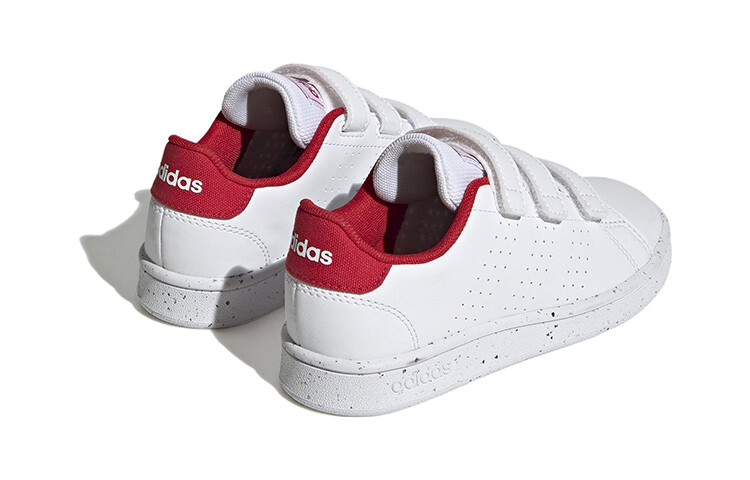 Детские кроссовки для скейтбординга ADVANTAGE PS Low-top белые/красные Adidas Neo — фото 4