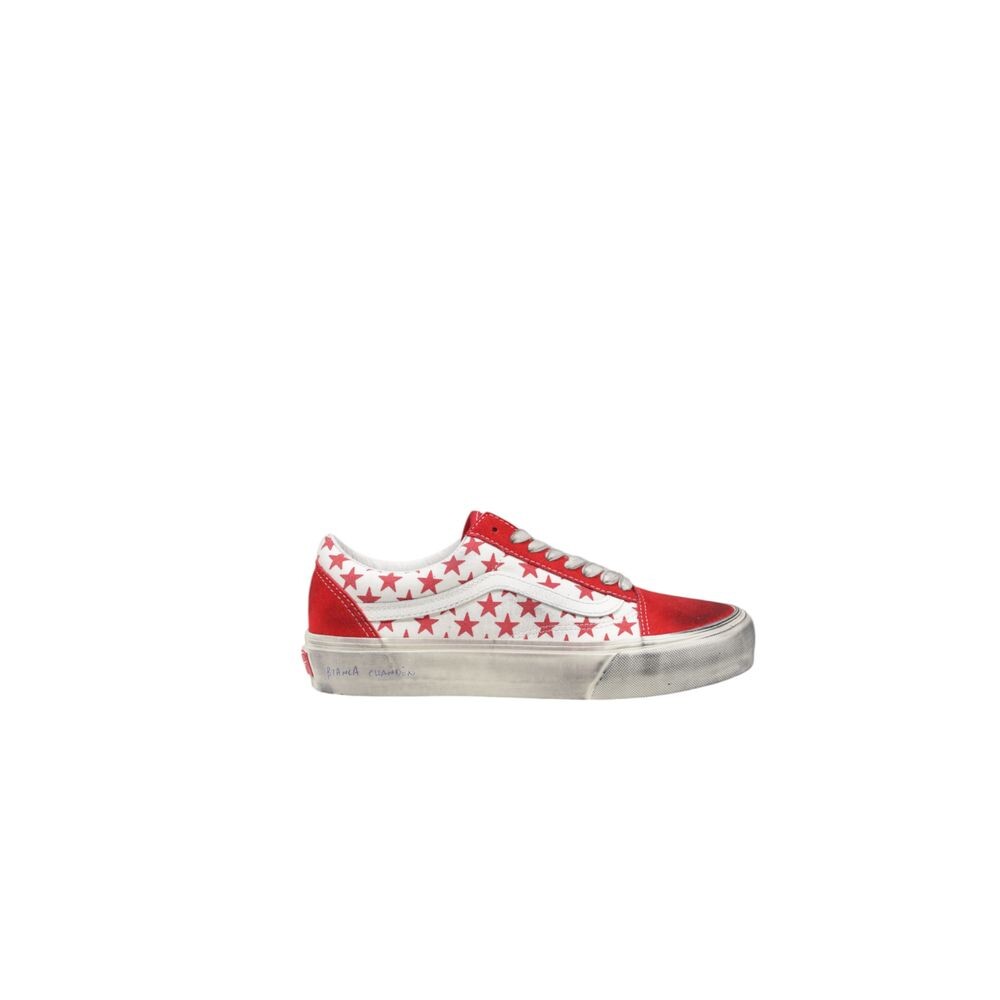 Красные замшевые кроссовки Vans