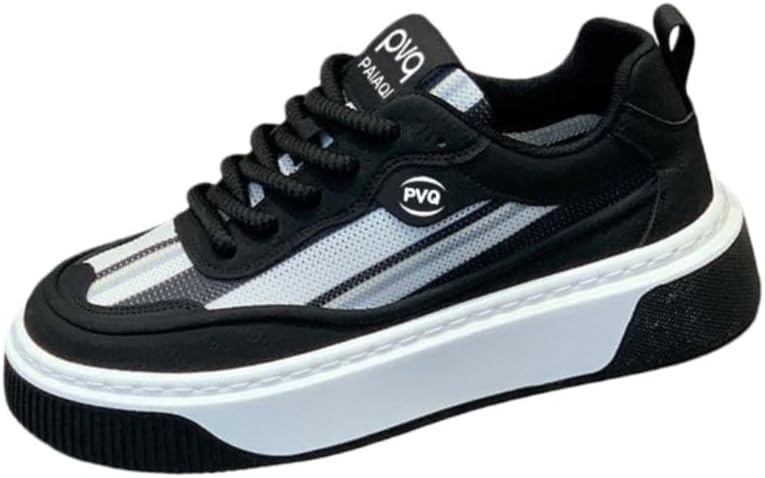 

Мужские стильные повседневные кроссовки, амортизирующие и удобные, с шнуровкой для стойкости. Подходят для ежедневного использования Fusecottc, черный