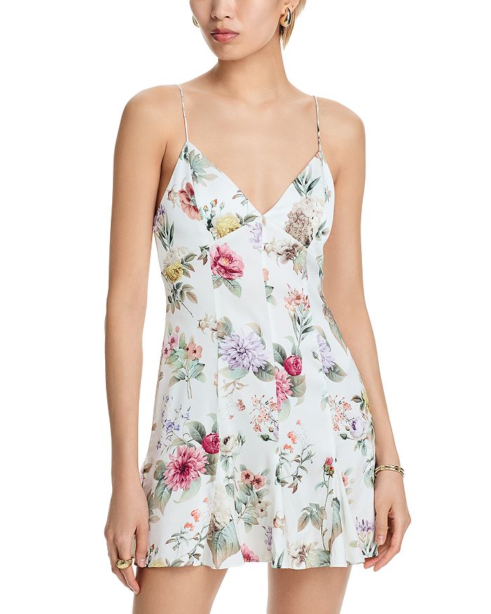 

Мини-платье Julietta на бретелях Alice and Olivia, белый