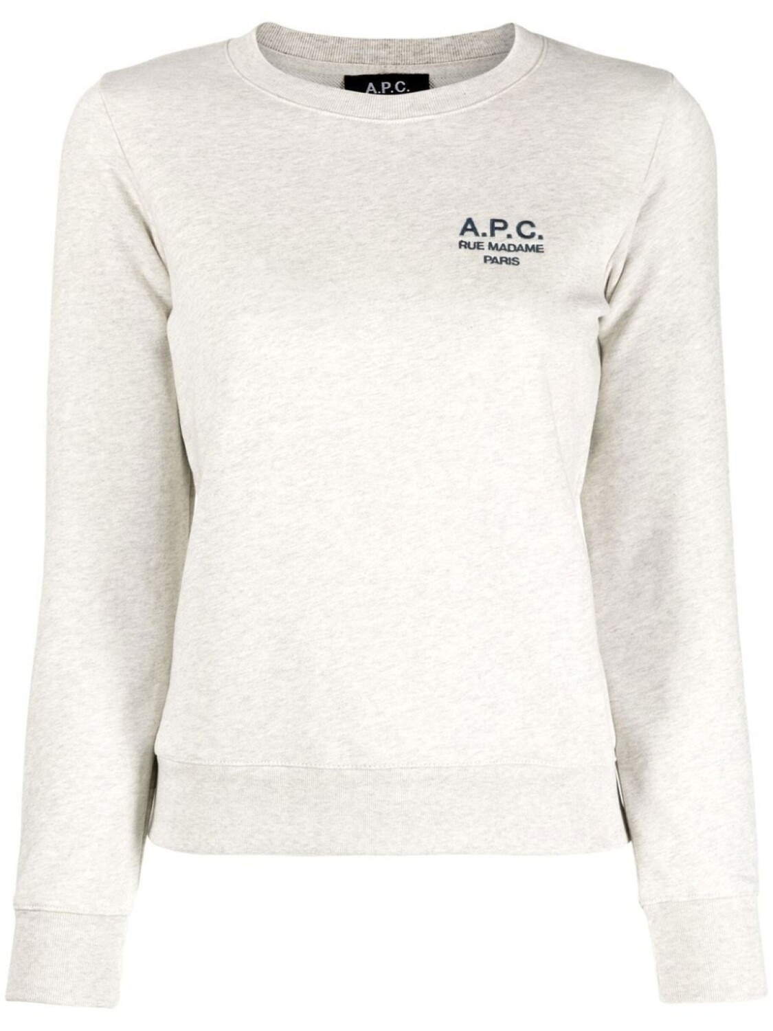 

A.P.C. толстовка Skye с вышитым логотипом, серый