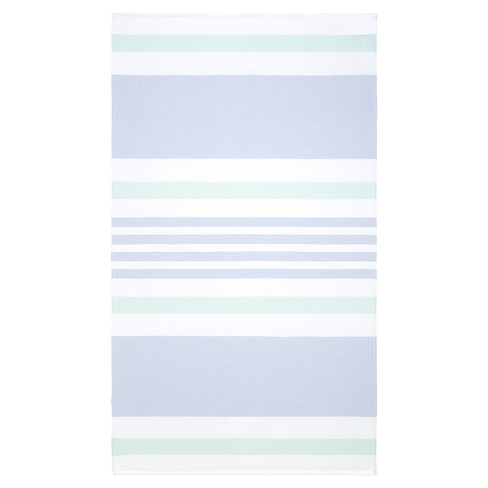 

Большое пляжное полотенце IZOD Stripe, цвет Blue Green