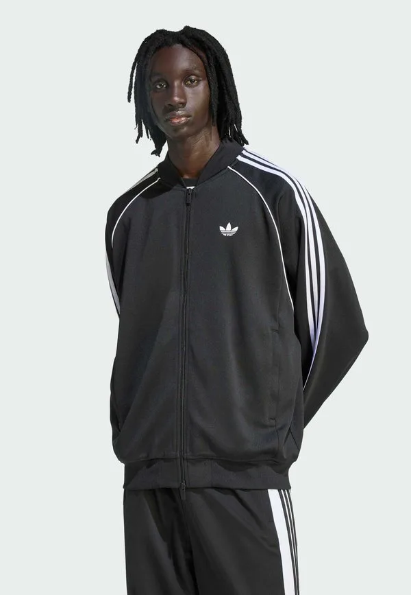 Свободная куртка-бомбер Adidas Originals, Black White