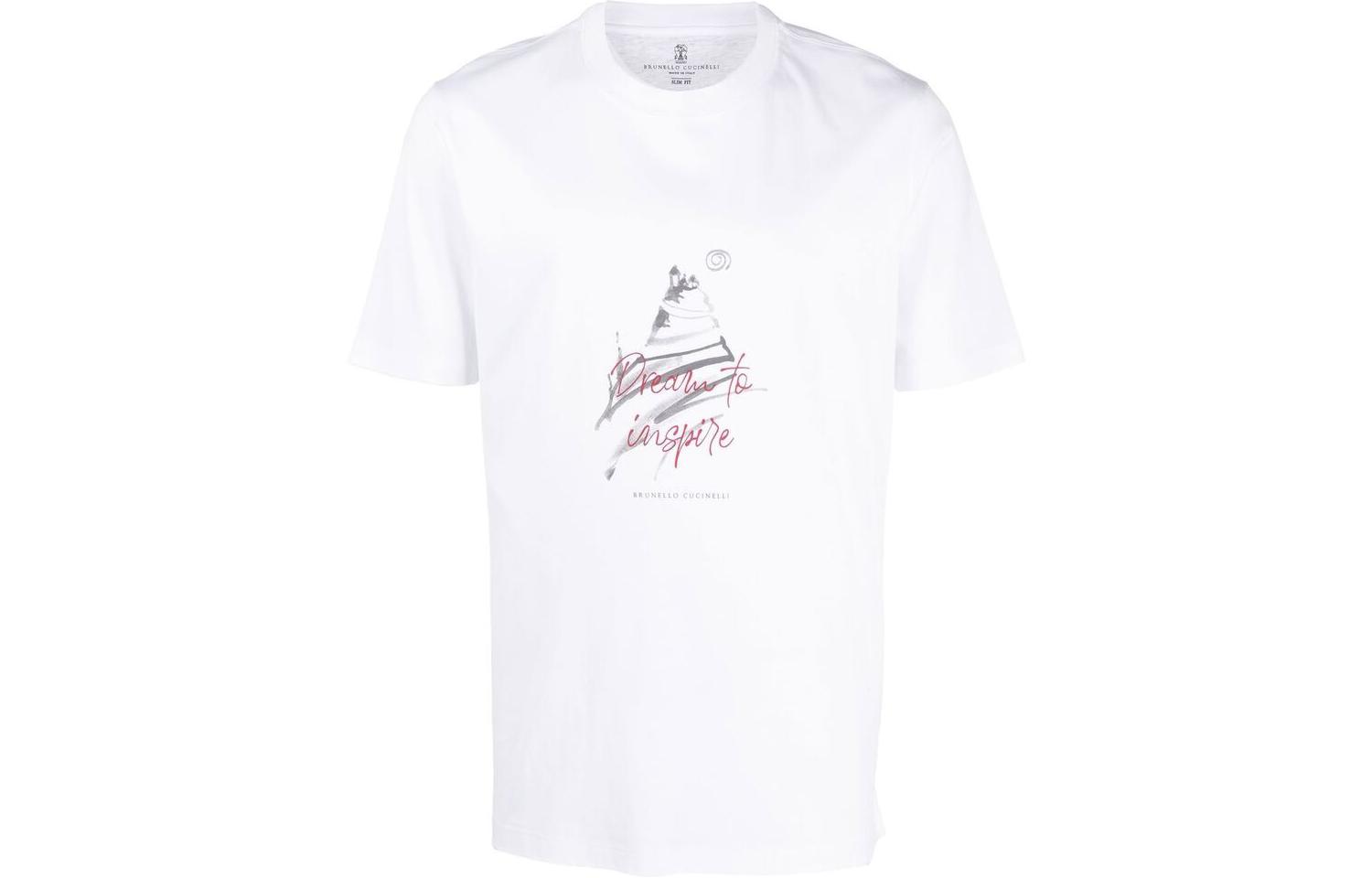

Футболка мужская белая Brunello Cucinelli