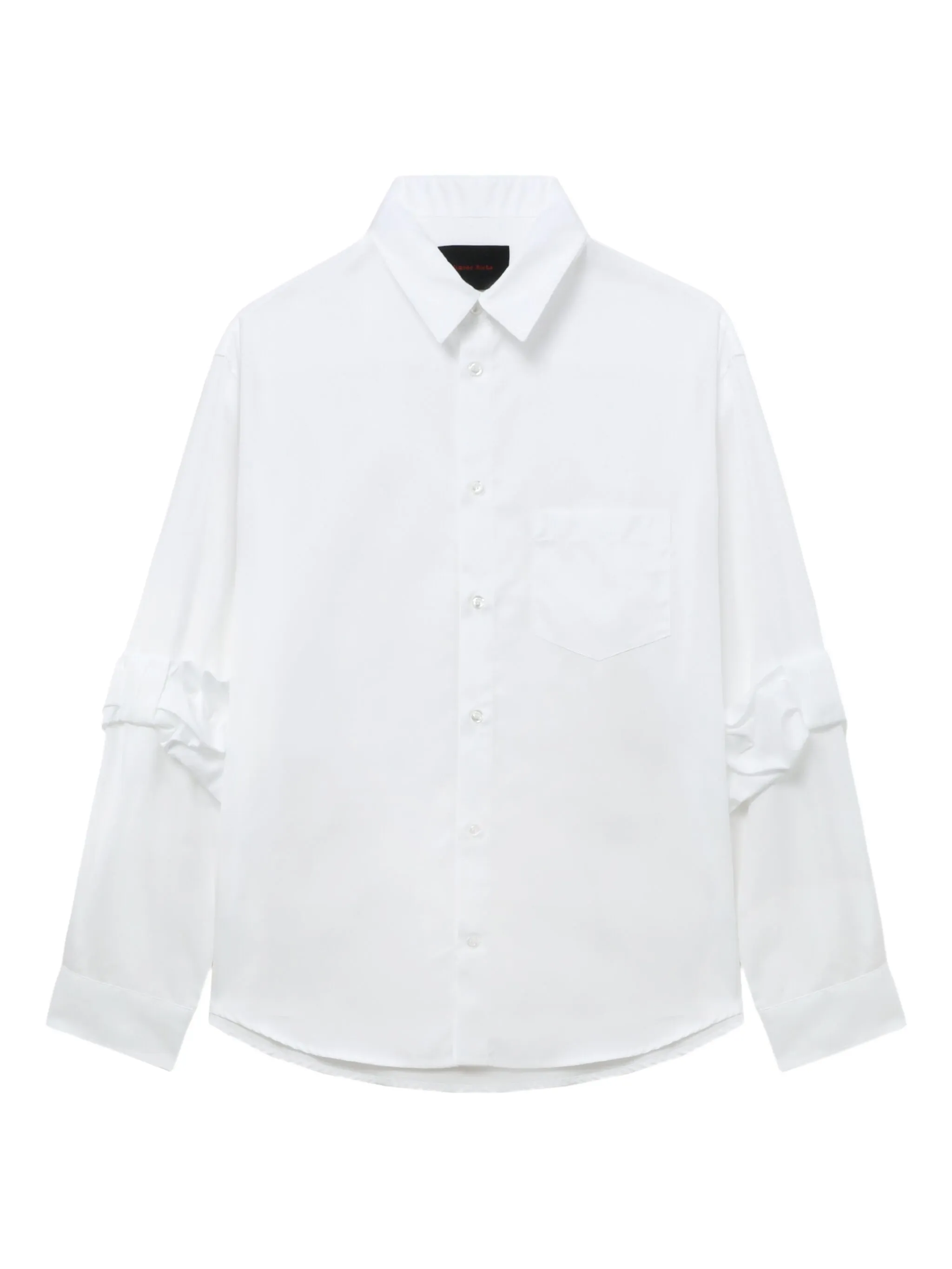 

Рубашка со сборками на манжетах Simone Rocha, белый