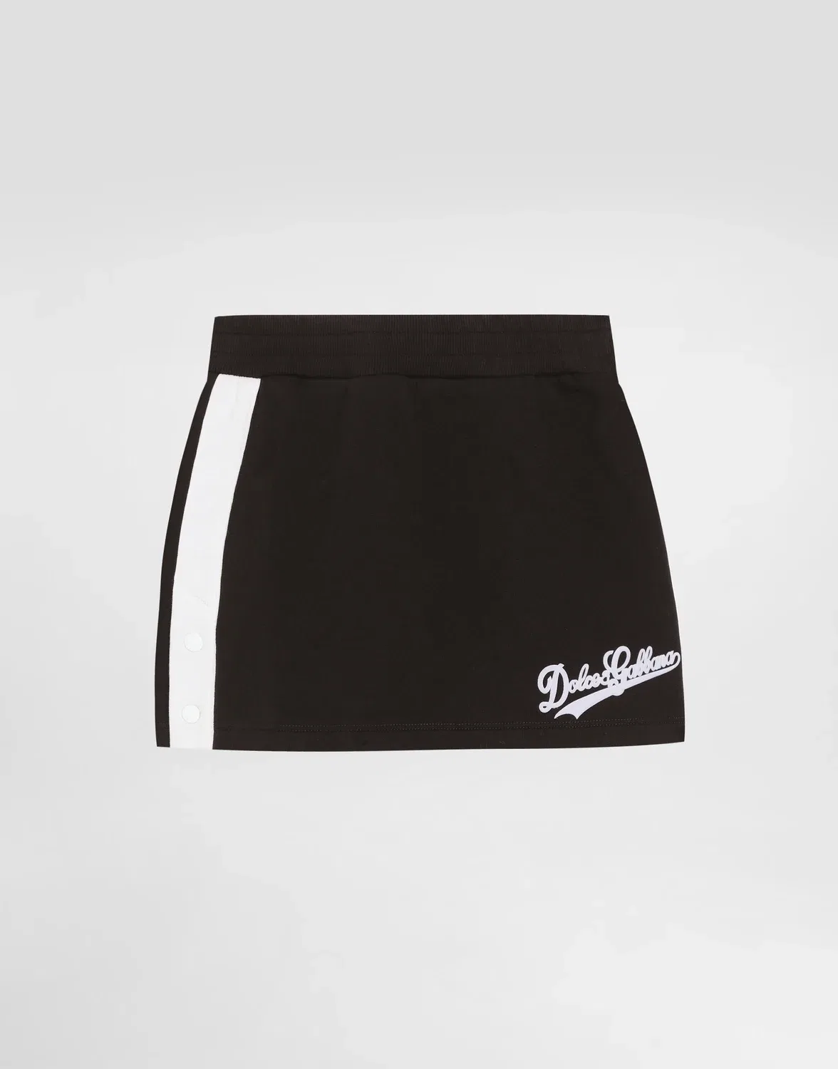 Флисовая юбка с принтом DOLCE & GABBANA, черный