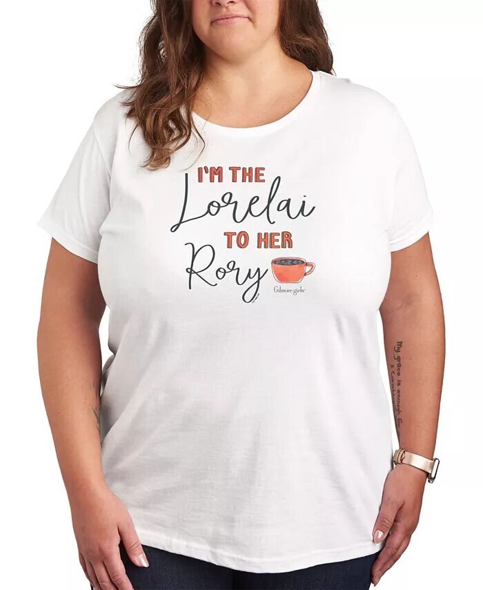 

Модная футболка с рисунком Gilmore Girls больших размеров Hybrid Apparel, белый