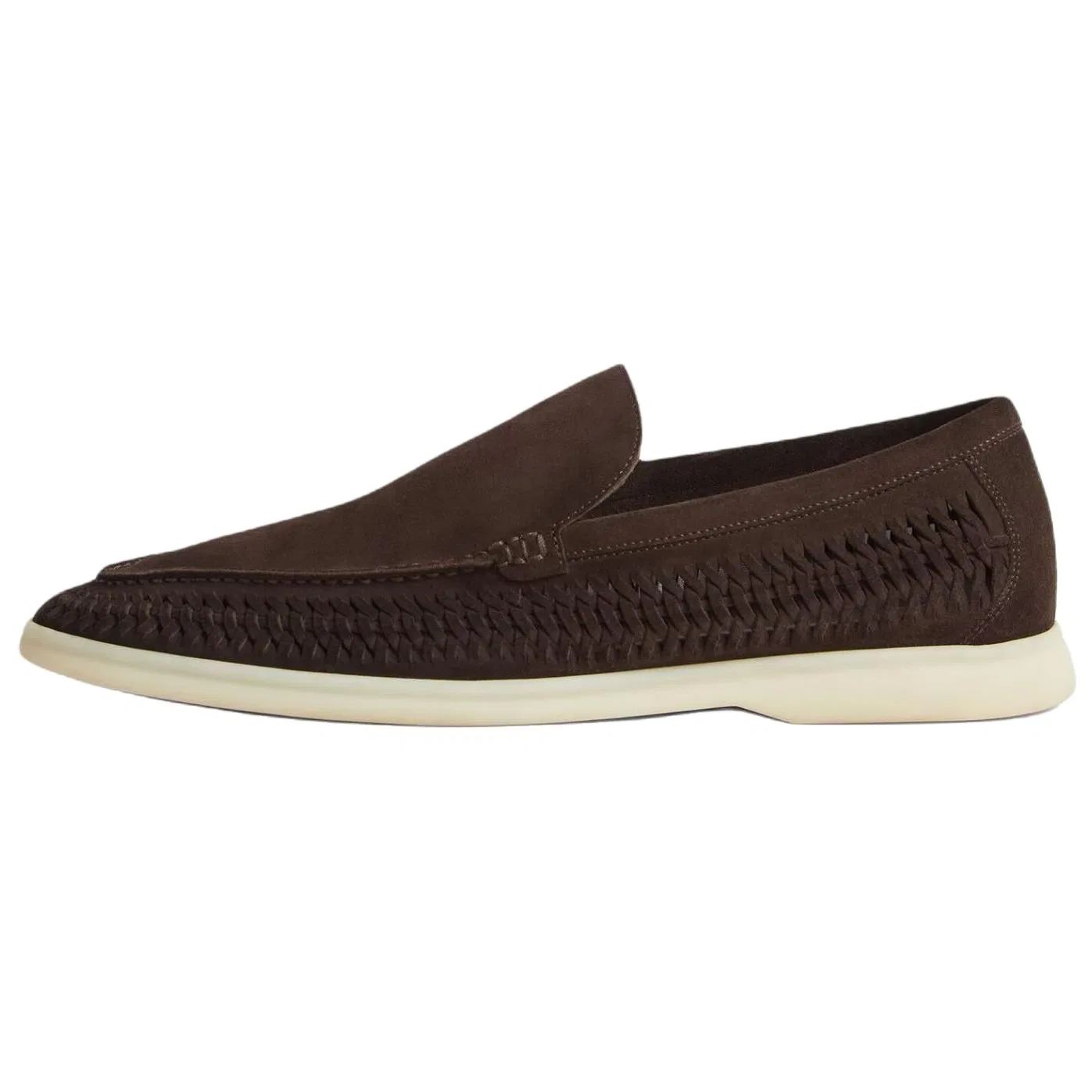 Casual кожаные туфли Loro Piana шоколадный