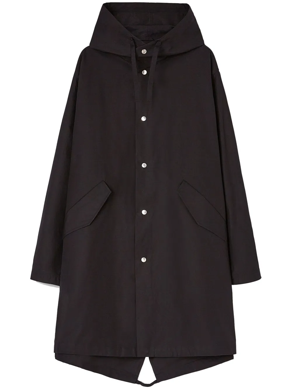 

Парка с капюшоном и логотипом JIL SANDER, черный