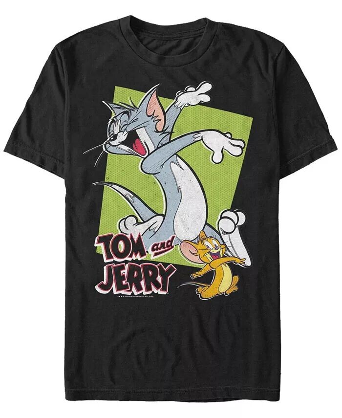 

Мужская футболка с коротким рукавом Tom Jerry Dot Pose Fifth Sun, черный