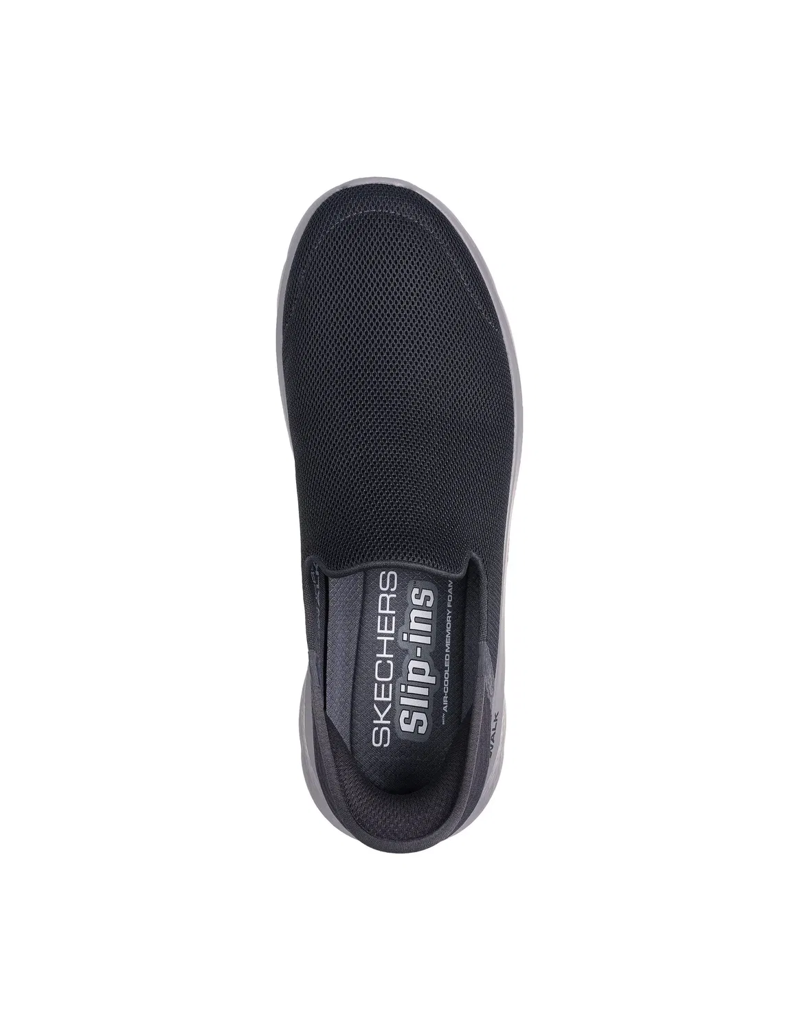 Слипоны GO WALK FLEX - NO HANDS Skechers темно-серый — фото 2