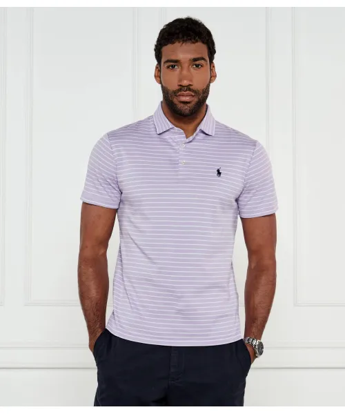 

Футболка поло Slim fit Polo Ralph Lauren, фиолетовый