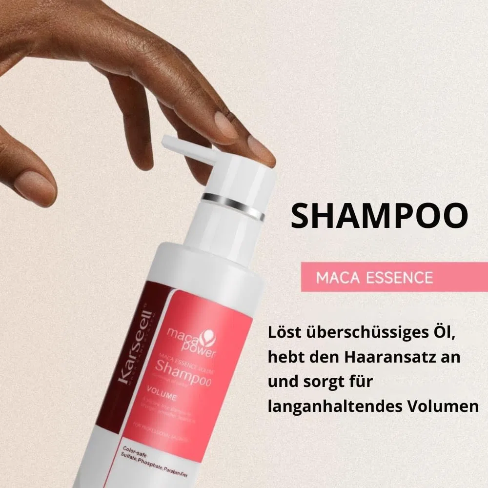 Набор Karseell MACA CARE SYSTEM: шампунь и кондиционер для объема 200 мл x 2 ‎Karseell Maca Care System — фото 4