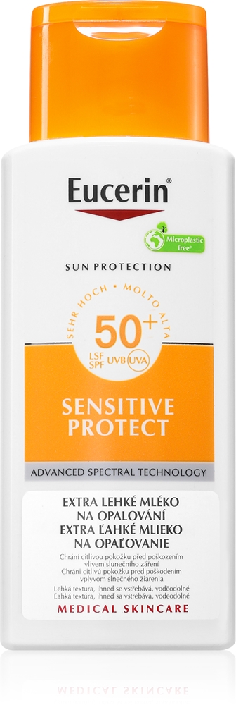 

Солнцезащитный крем для тела с ультралегкой текстурой, защищает от солнца, SPF 50+ Eucerin, 150 мл