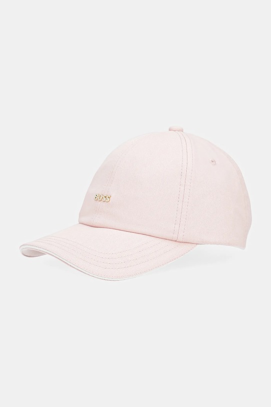 

Хлопковая кепка с козырьком Boss, розовый