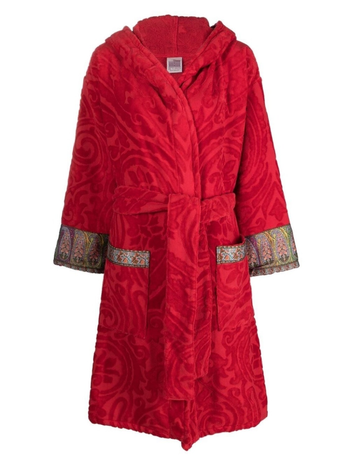 

ETRO HOME халат с узором пейсли, красный