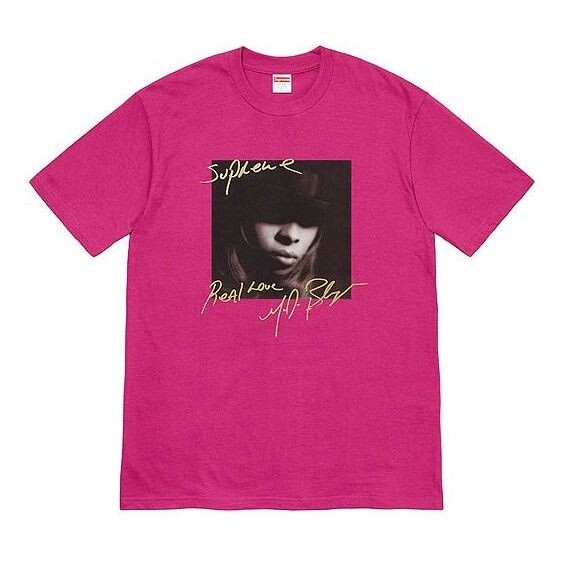 

Футболка fw19 week 1 mary j blige tee magentat Supreme, красный