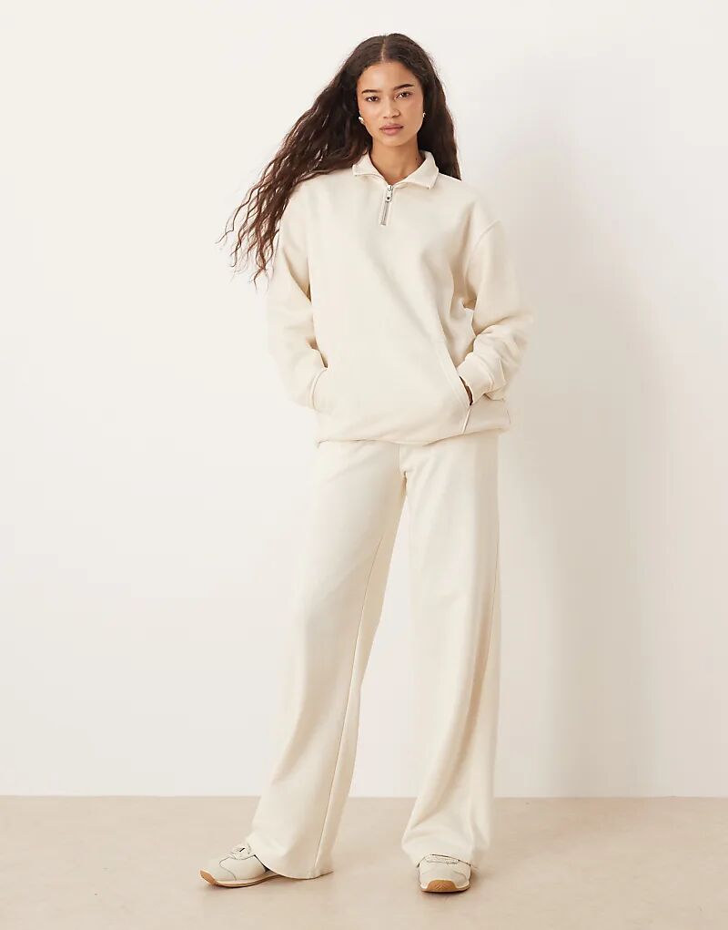 

Широкие брюки-джоггеры Brave Soul из хлопковой смеси кремового цвета