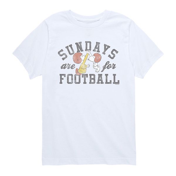 

Футболка с принтом Peanuts Snoopy & Charlie Brown Sundays are for Football для мальчиков 8-20 Licensed Character