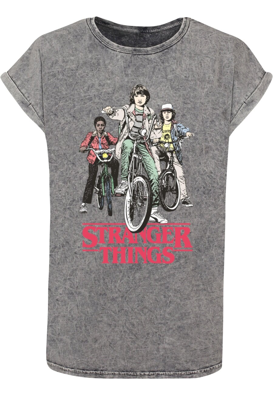 

Футболка ABSOLUTE CULT Shirt Stranger Things - Retro Bikers, базальтовый серый