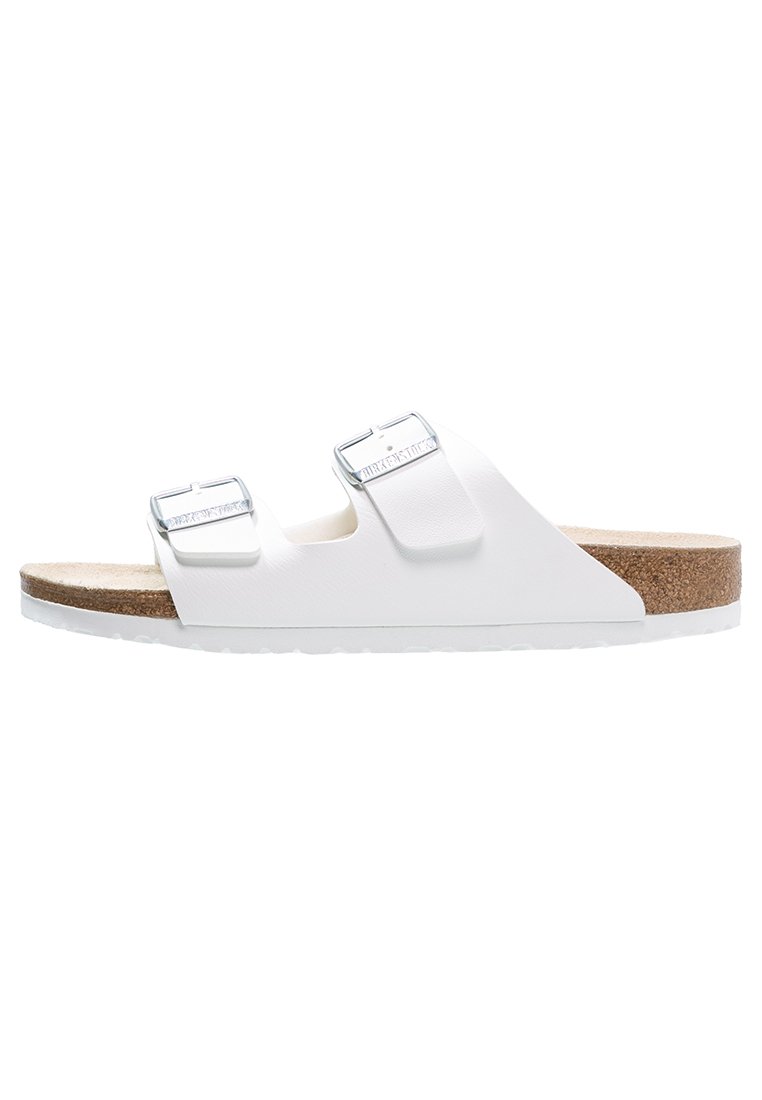 Тапочки Arizona Narrow Fit Birkenstock, цвет weiß