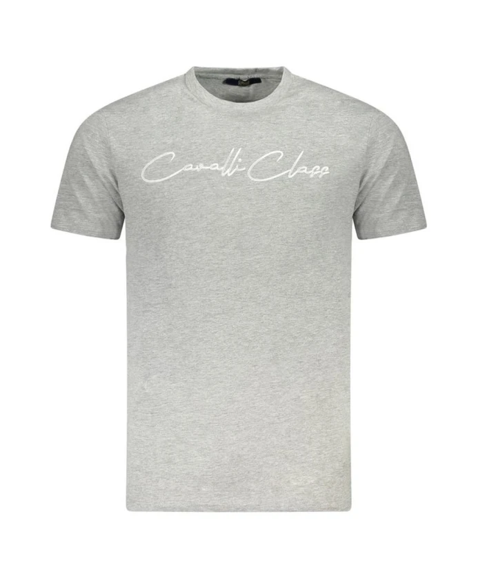 

Классическая хлопковая футболка Cavalli Class, серый