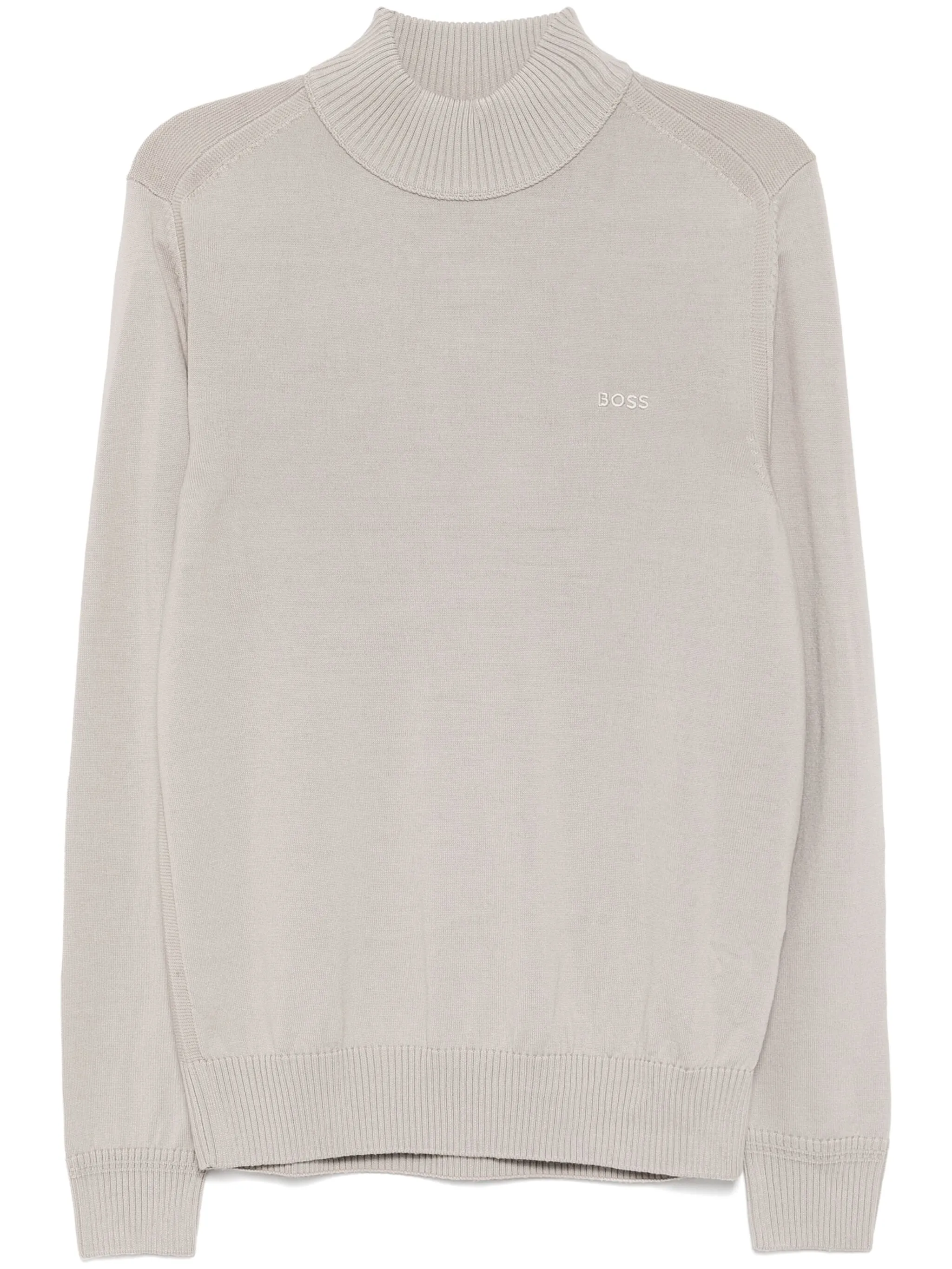 

Джемпер с вышитым логотипом Boss, серый