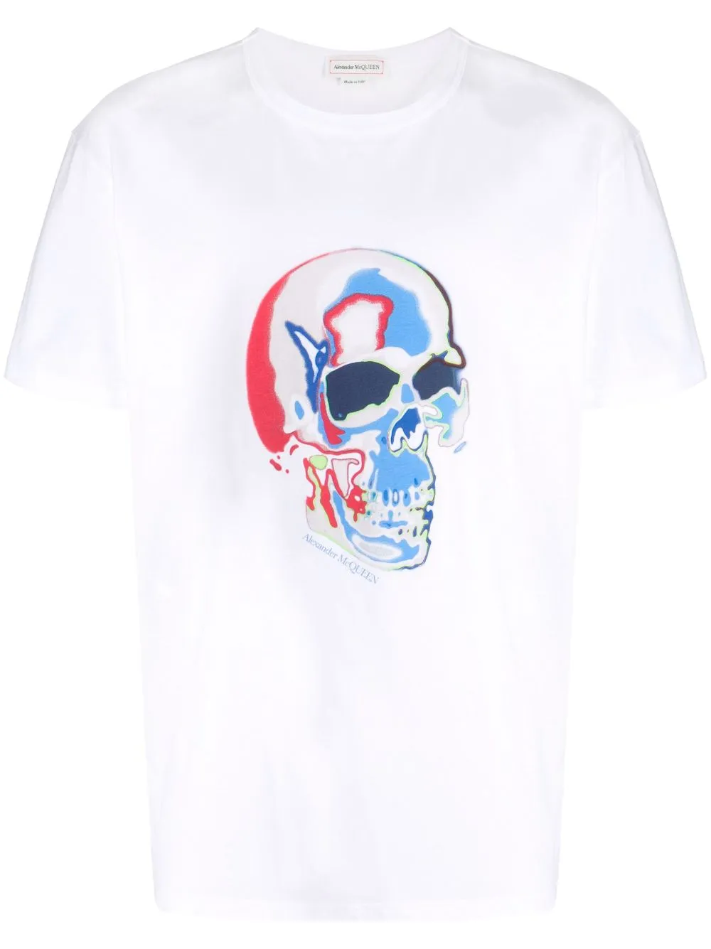 

Футболка с принтом Solarised Skull Alexander McQueen, белый
