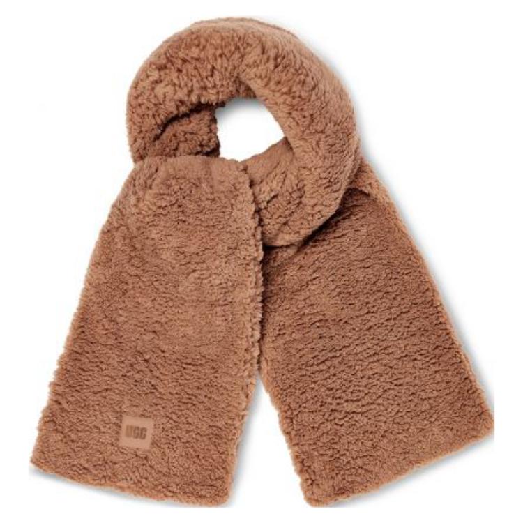 

Вязаный шарф UGG женский коричневый