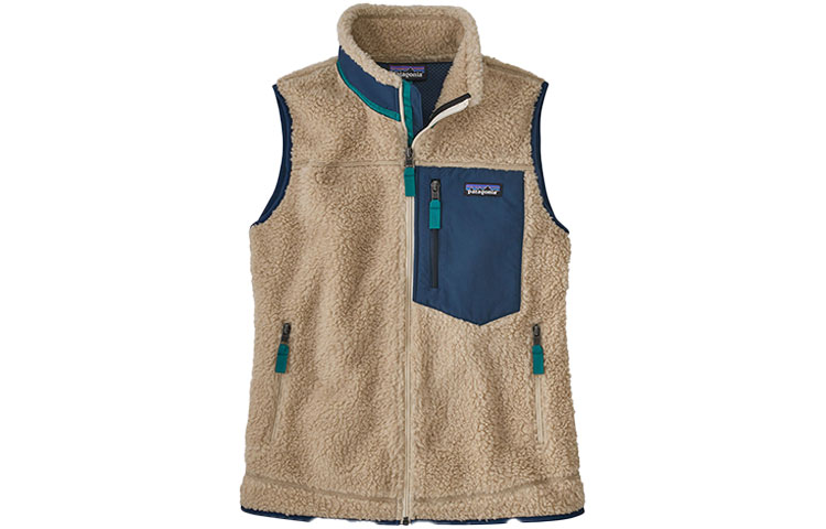 Patagonia Женская Куртка Retro X, Натуральный с Новым Зеленым — фото 2