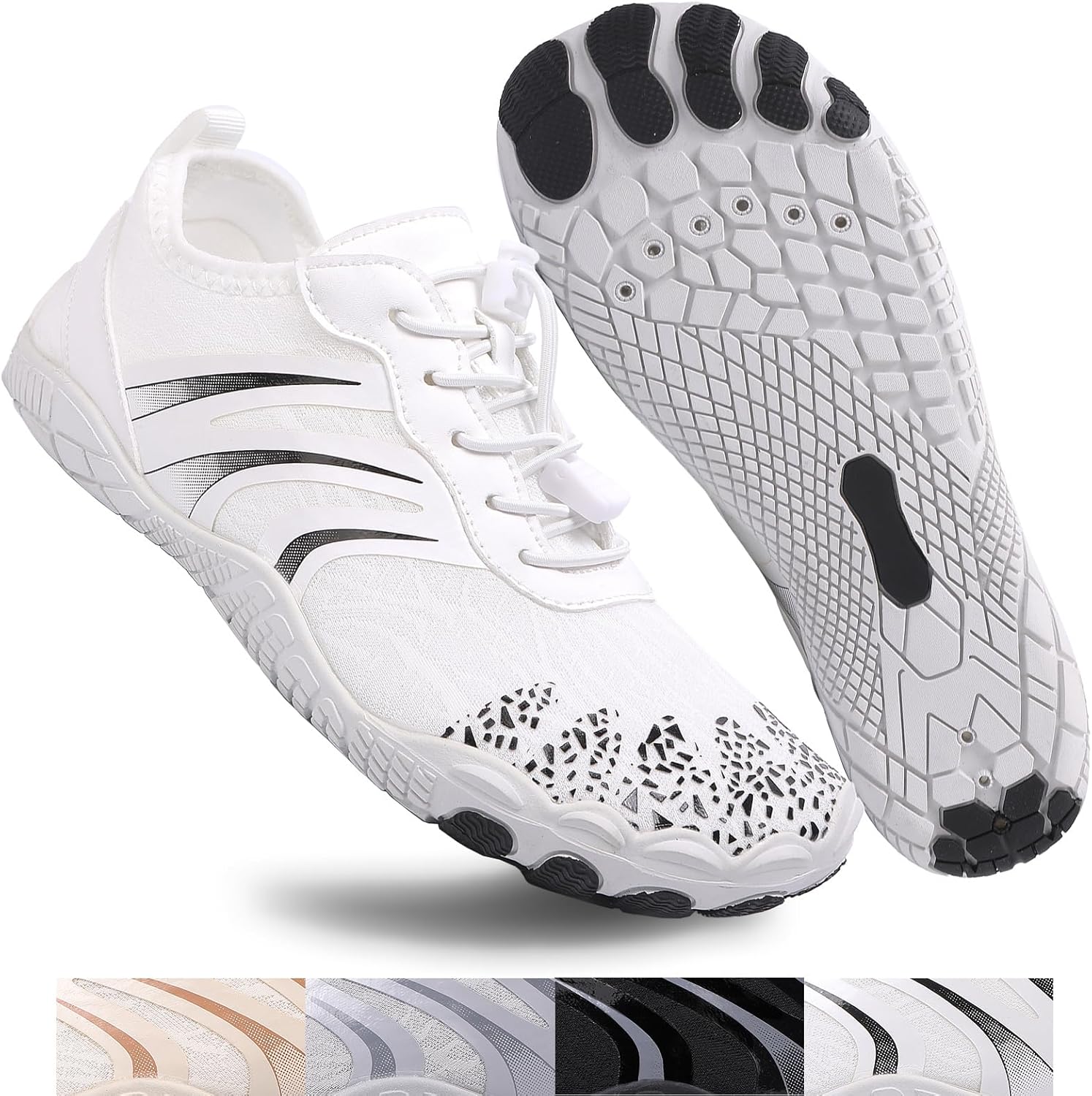 

Кроссовки для ходьбы для женщин и мужчин Feedmoo, белый