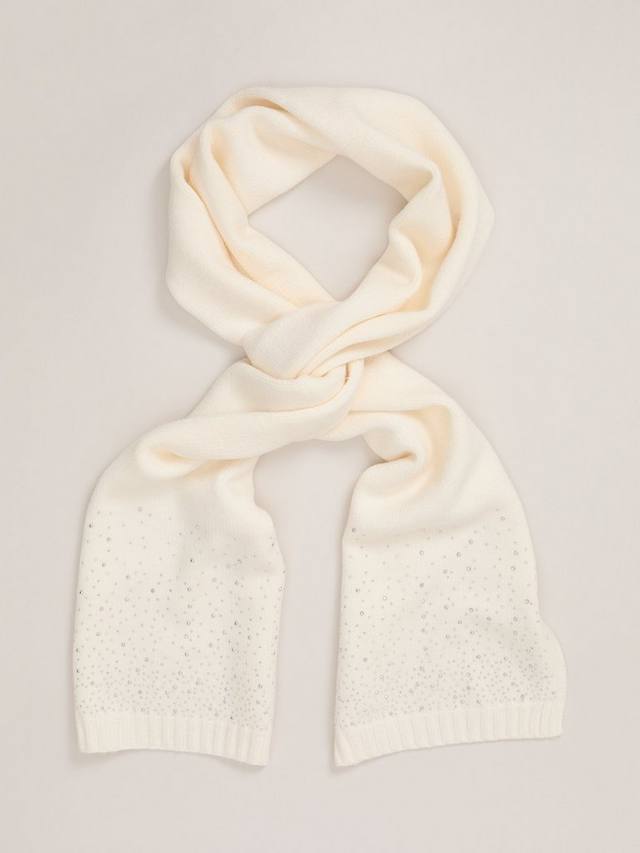 

Шарф с блестящей отделкой Phase Eight, Ivory