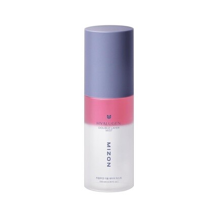 

MIZON Hyalugen Double Layer Mist с гиалуроновой кислотой и морским коллагеном, аденозином, ниацинамидом, увлажняющий, придающий мгновенное сияние, против старения, 3,38 унции